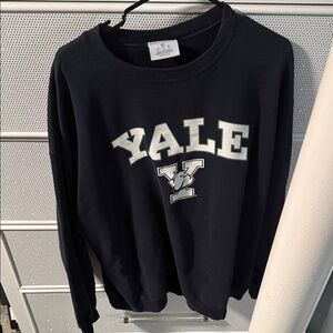 Black Crewneck Sweatshirt - Classic Collegiate Logo